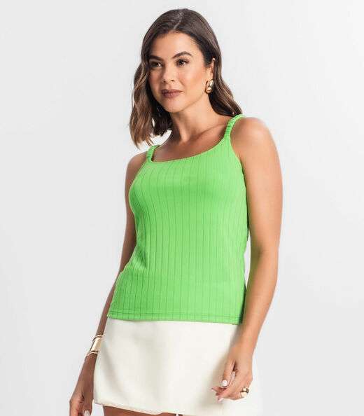 Blusa Feminina De Alça Seletc Verde