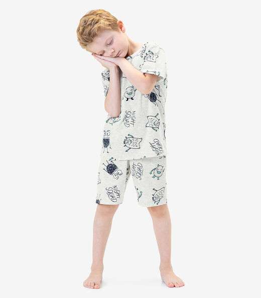Pijama Infantil Menino Rovi Kids Cinza