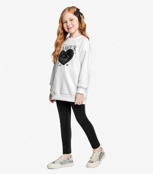 Conjunto Blusão Com Legging Trick Nick Branco