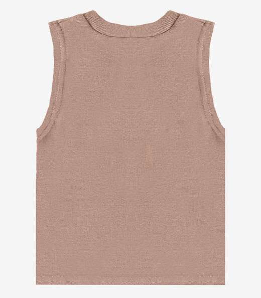 Regata Básica Infantil Lisa Soletex Marrom