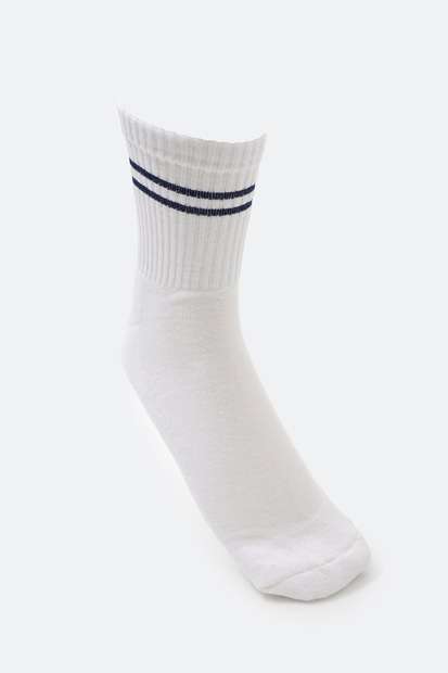 Kit 3 Pares Meias Masculina Cano Longo Marisa Branco