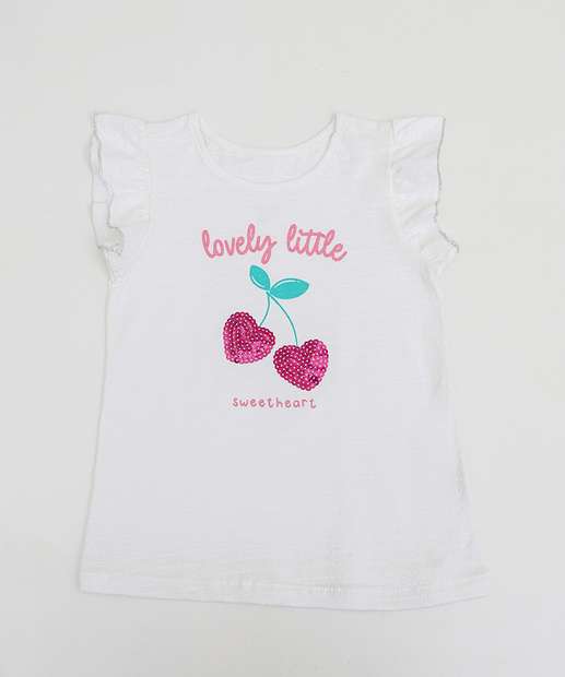 Image_Camiseta Infantil Cerejas Paêtes Marisa Tam 1 a 3 Off White