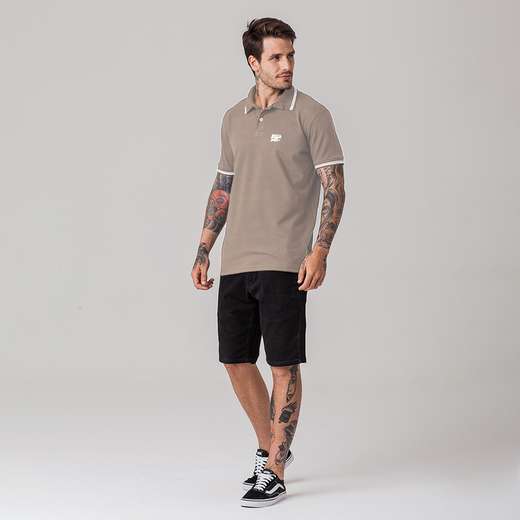 Camisa Polo Masculina Rock e Soda