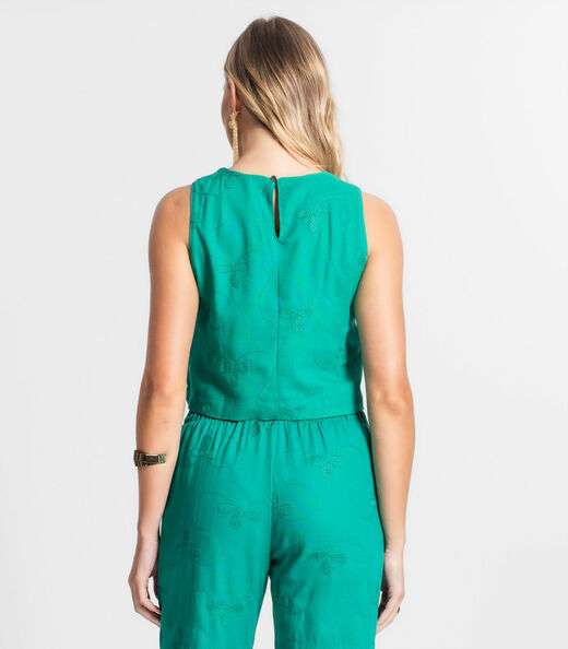 Regata De Linho Feminina Endless Verde