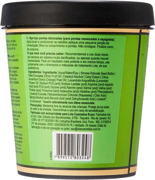 Creme Lola Umectacao Oliva 200g