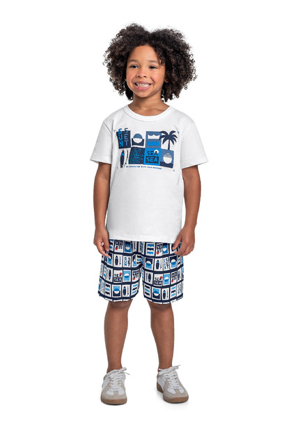 Image_Conjunto Camiseta e Bermuda Bee Loop