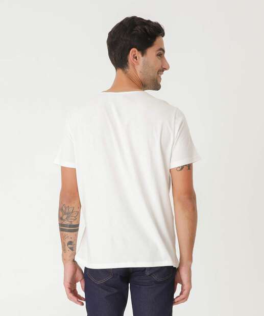 Camiseta Masculina Estampa Frase MR