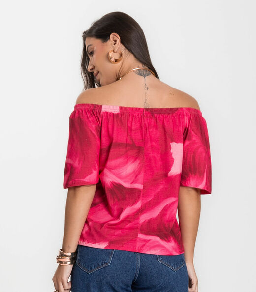 Blusa Feminina Ciganinha Infinita Cor Vermelho