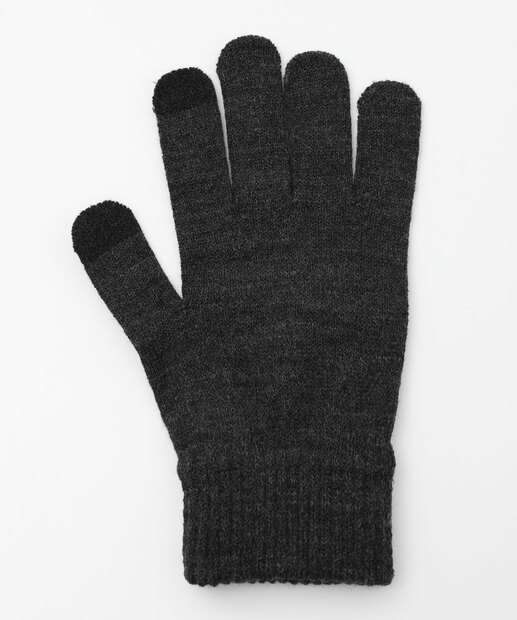 Luva Feminina Tricô Mescla Marisa Cinza