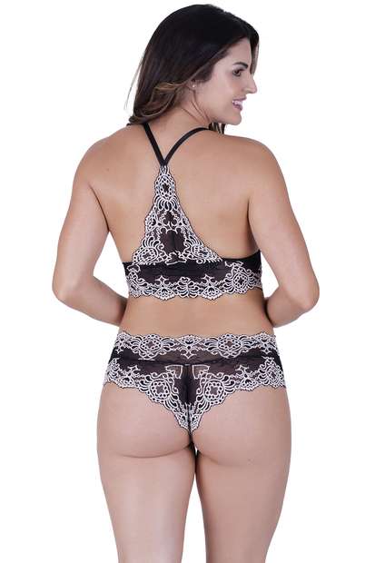Conjunto Radiante Concept Lingerie Preto