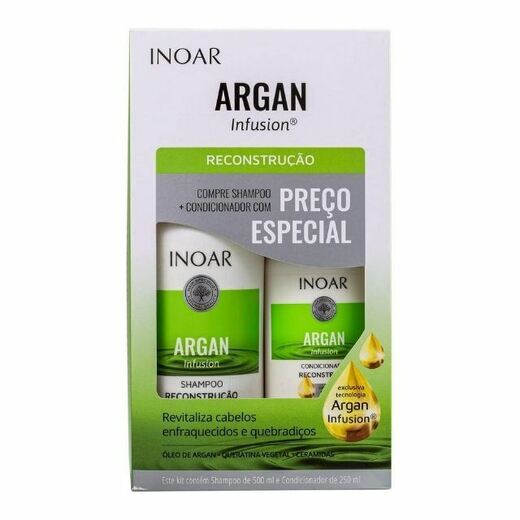 Image_Shampoo e Condicionador Inoar 500e250ml Argan Reconstrução