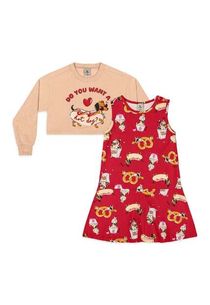 Conjunto Hot Dog Blusão e Vestido Quimby