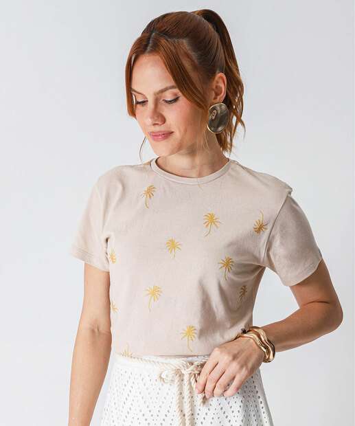Image_Blusa Feminina Estampa Coqueiro Marisa Bege