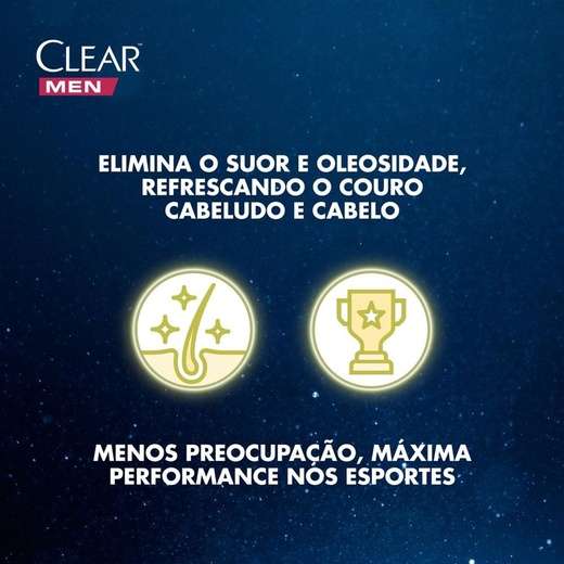 Shampoo Anticaspa Clear Sports Men Limpeza Profunda 200ml