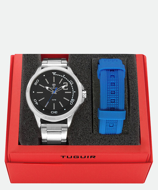 Kit Relógio Masculino Tuguir TG35044