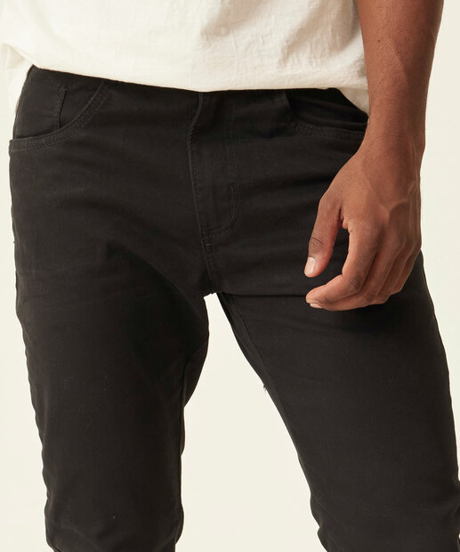 Calça Masculina Sarja Slim Bolsos
