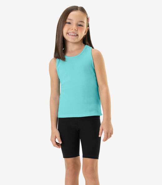 Bermuda Ciclista Infantil Feminina Rovitex Kids Preto