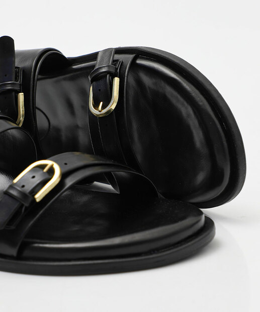 Rasteirinha Feminina Fivela Marisa Preto