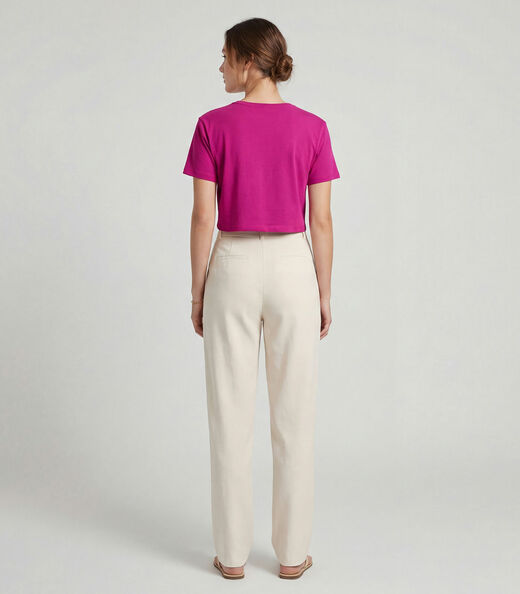 Blusa Feminina em Molecotton Viscose Infinita Cor Rosa