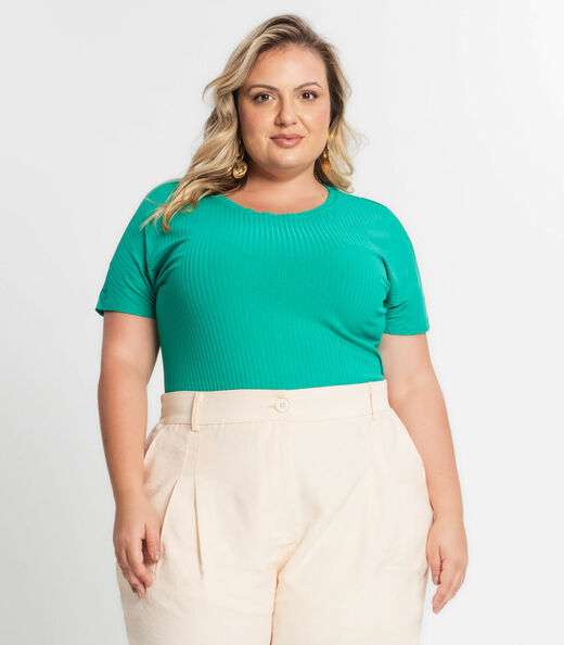 Image_Blusa Feminina Plus Size Secret Glam Verde