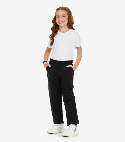 Calça Moletom Menino Rovi Kids Preto