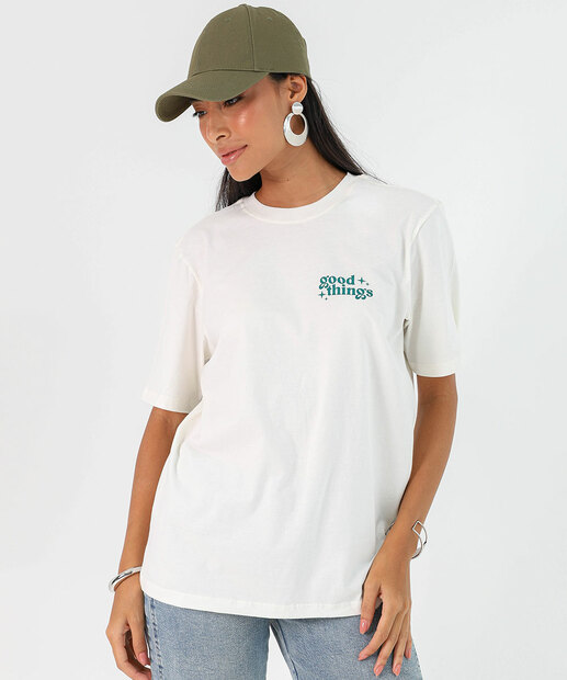 Image_Camiseta Feminina Oversized Estampada Marisa Off White