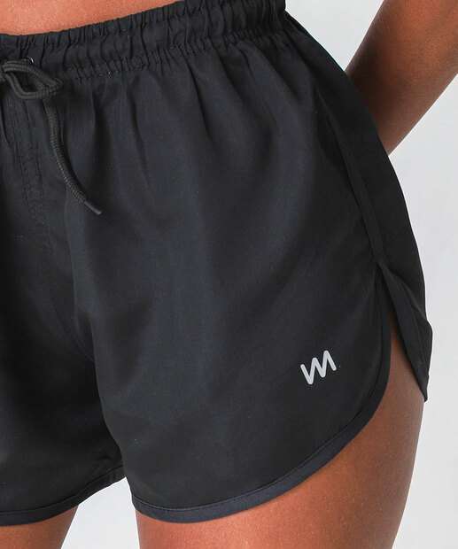 Short Feminino Fitness Amarração Marisa Preto
