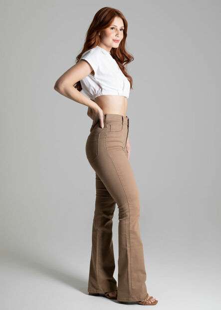 Calça Sarja Sawary Boot Cut - 274346
