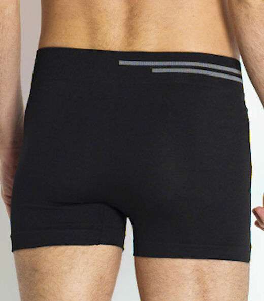 Kit de Cueca Boxer Microfibra 3 Peças Rovitex Preto