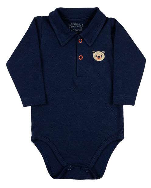 Kit Body Bebê Menino Menina Manga Longa Suedine Algodão Fio Egípcio e Piquet Sil