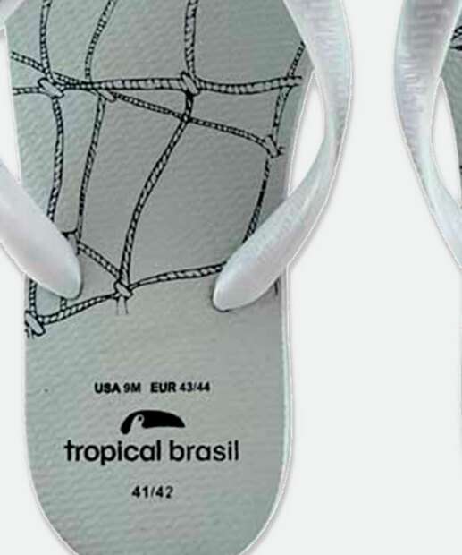 Chinelo Masculino Estampa Futebol Tropical Brasil