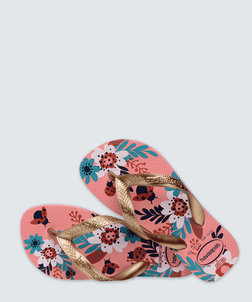 Chinelo Havaianas Infantil Estampa Flores