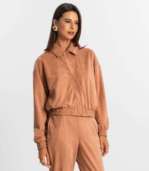 Image_Jaqueta Suede Feminina Rovitex Marrom