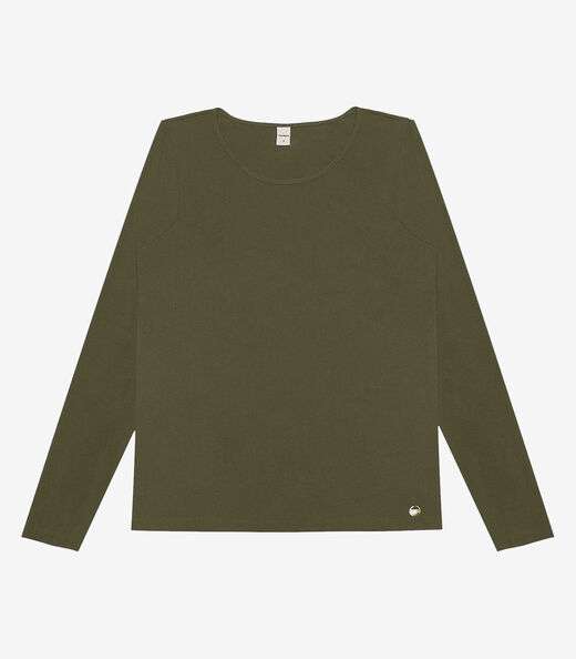 Blusa Feminina Manga Longa Rovitex Verde