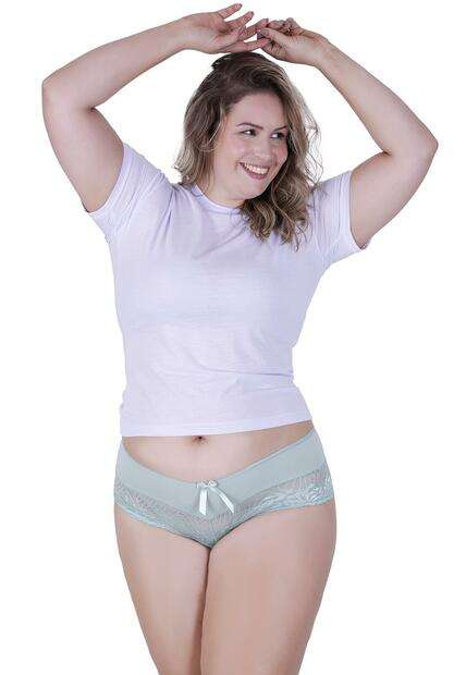 Calcinha Graça Plus Size Microfibra Concept Lingerie Verde