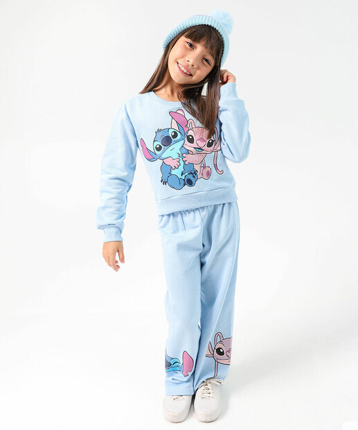 Image_Conjunto Infantil Moletom Stitch Disney Tam 4 a 10 Azul
