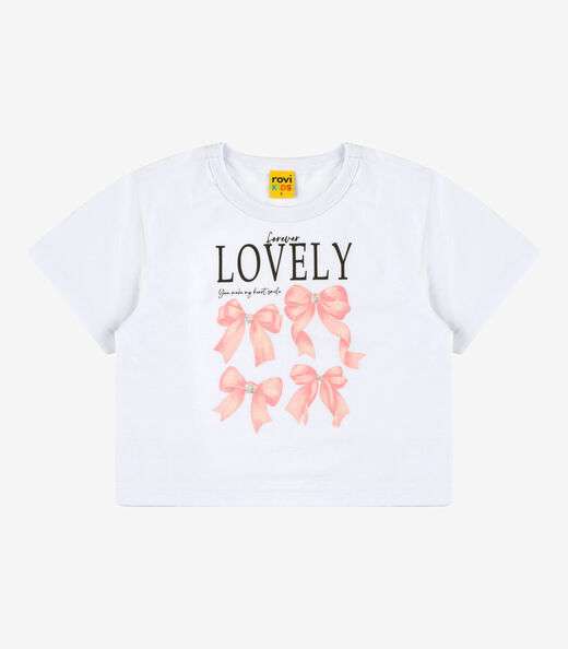 Blusa Feminina Meia Malha Rovi Kids Branco
