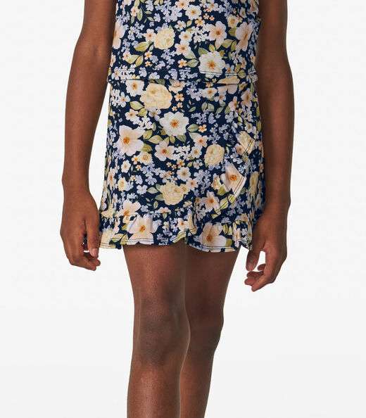 Conjunto Feminino Regata com Saia Trick Nick Azul Marinho