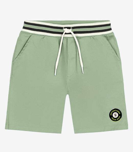 Image_Bermuda Infantil Em Sarja Trick Nick Verde