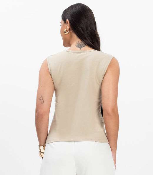 Blusa Feminina Infinita Cor Bege