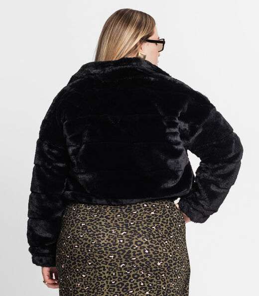 Jaqueta Feminina Plus Size Secret Glam Preto