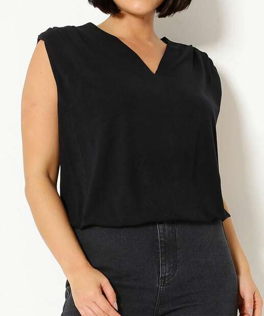 Blusa Regata Feminina Ombreiras Marisa