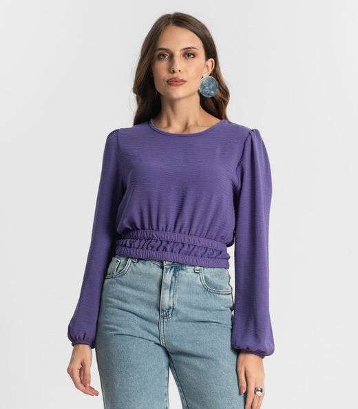 Blusa Feminina Manga Longa Endless Roxo