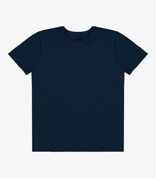 Camiseta Infantil Masculina Básica Rovitex Kids Azul