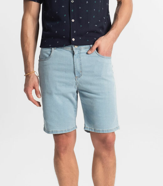 Bermuda Masculina Jeans Diametro Azul