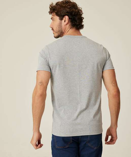 Camiseta Masculina Listras Manga Curta MR 