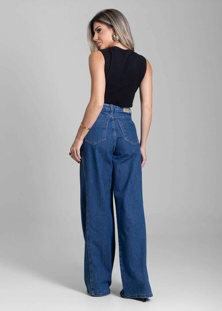 Calça Jeans Sawary Wide Leg - 282230
