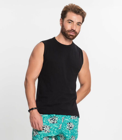 Regata Masculina Básica Rovitex Preto