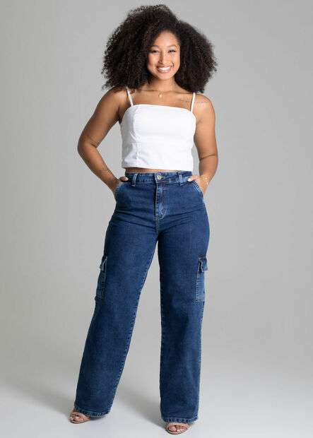 Calça Jeans Sawary Wide Leg - 277881