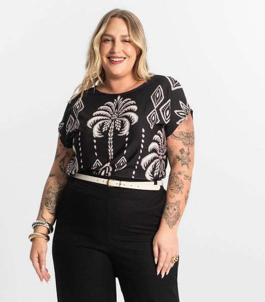 Image_Blusa Feminina Manga Morcego Secret Glam Preto